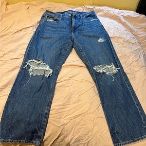American Eagle Outfitters Men's Relaxed Blue Jeans